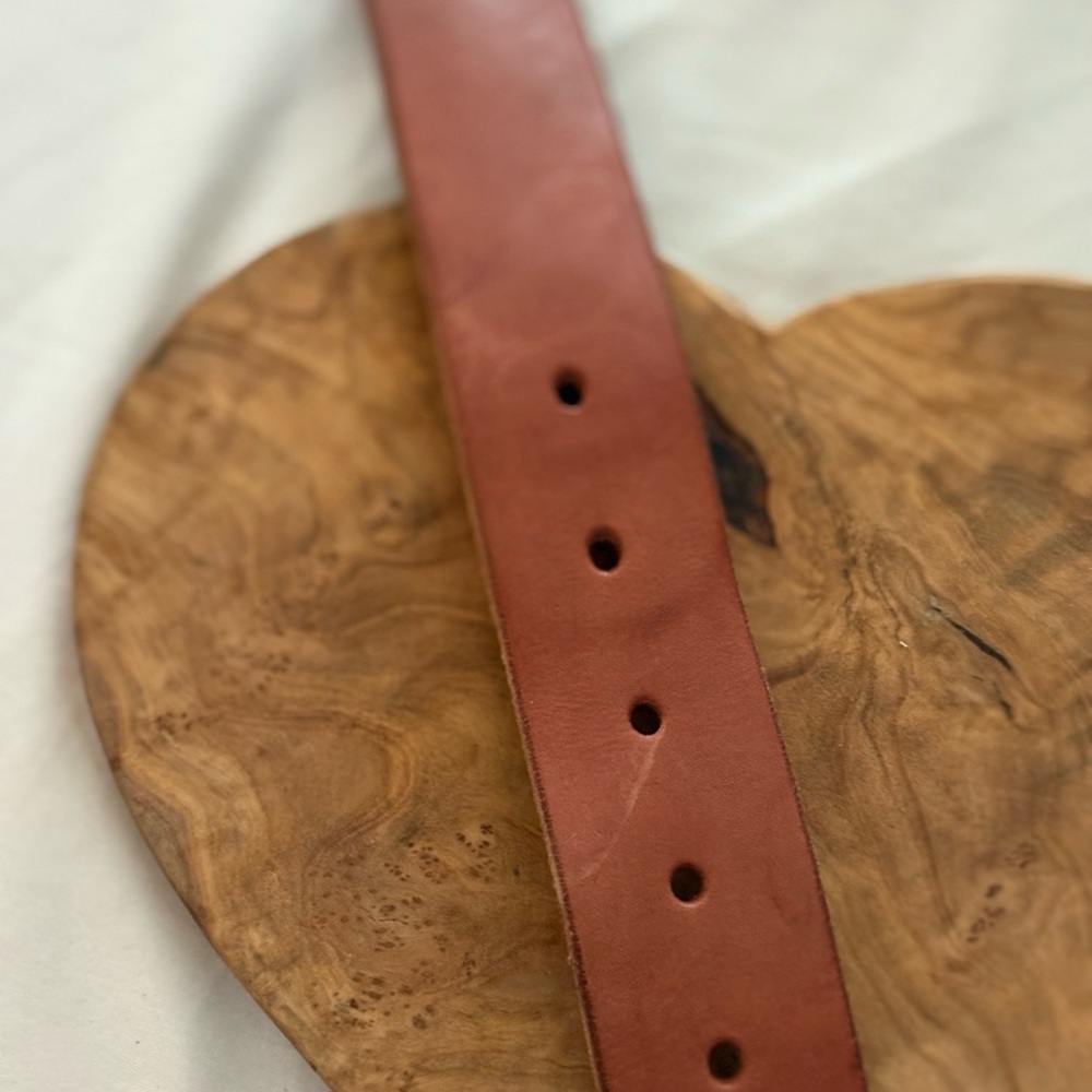 Lucky Brand Beaded Brown Leather Belt - Picture 9 of 10